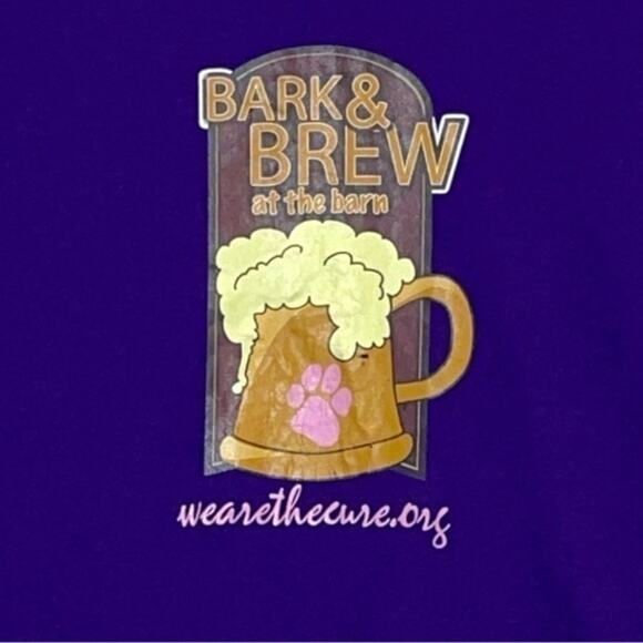 Bark and Brew Graphic T-shirt short sleeve purple crewneck tee Y2K Size Large - Picture 2 of 7